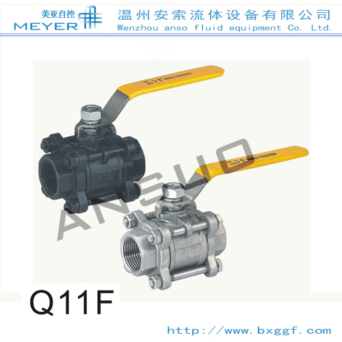 “MEYER”Q11F-16P/R不锈钢三片式内螺纹球阀