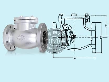 JIS-10K型鑄鐵橫式逆止閥，台湾荣牌橫式逆止閥，台湾荣牌鑄鐵逆止閥