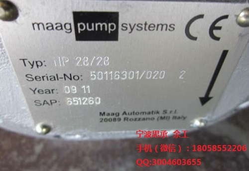 MAAG液压泵