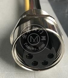 科迎法7/8-5孔安装螺纹M20X1.5带线插座穆尔7000-78381-9780050同款