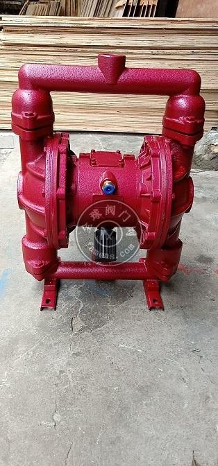厂家直销QBY/QBK-25铸铁气动隔膜泵 压滤机泵耐油污气动双隔膜泵
