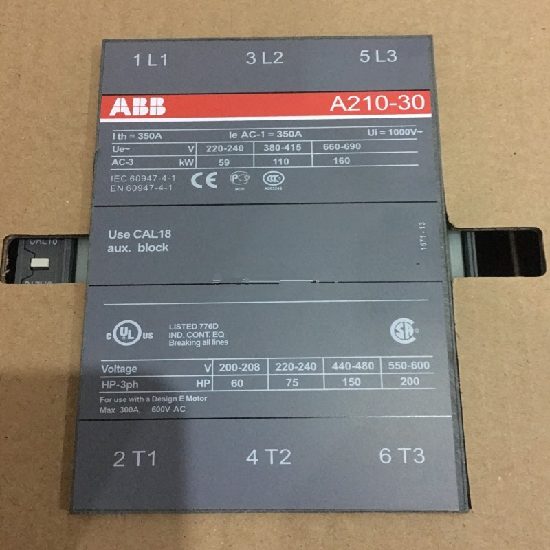 ABB接触器A210-30-11