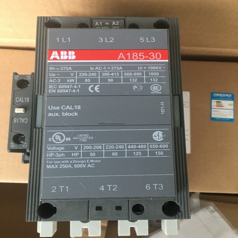 ABB接触器A185-30-11