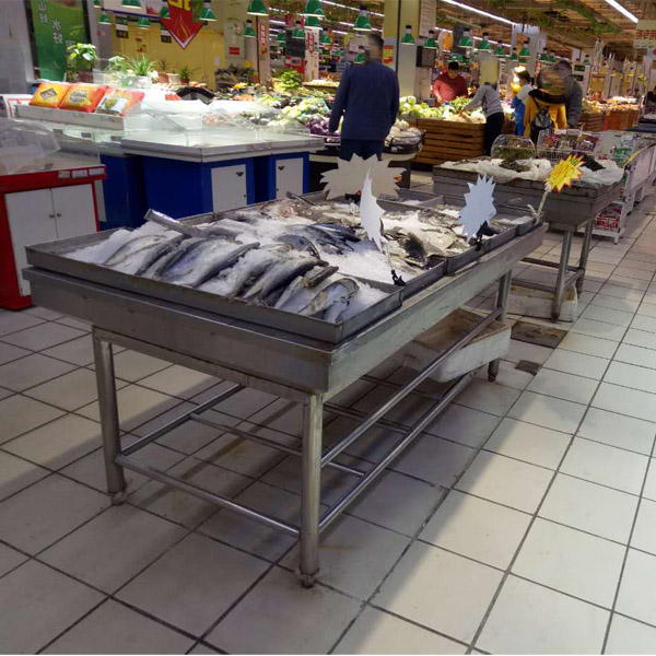 超市鲜肉柜厂家瑞杰厨具批发龙口地区超市冰台