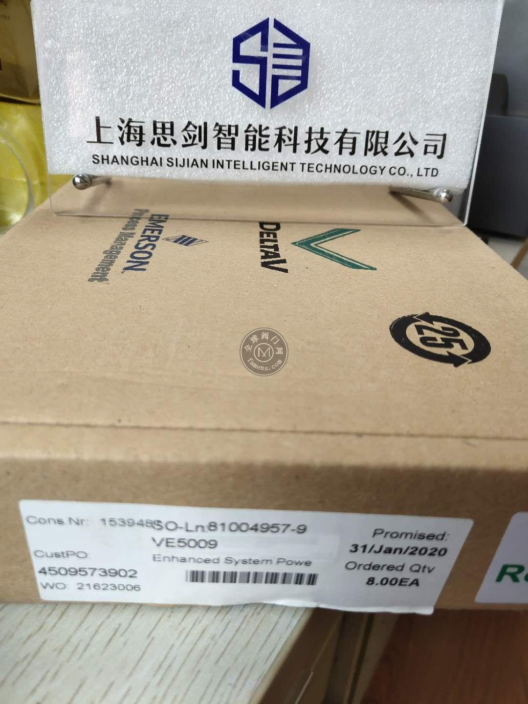 供应EMERSON艾默生VE5009控制器