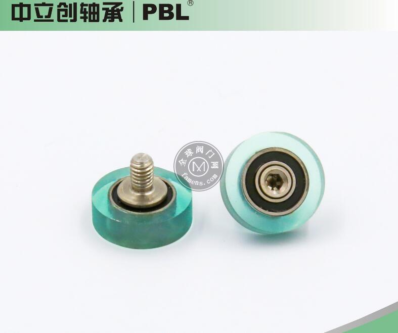 PU68312-3C1L6M3聚氨酯包胶轴承 外螺纹螺杆轴承