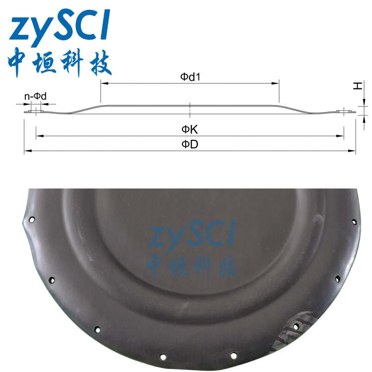 储罐ZZD/ZZYVP氮封阀用聚四氟乙烯PTFE小波纹膜片