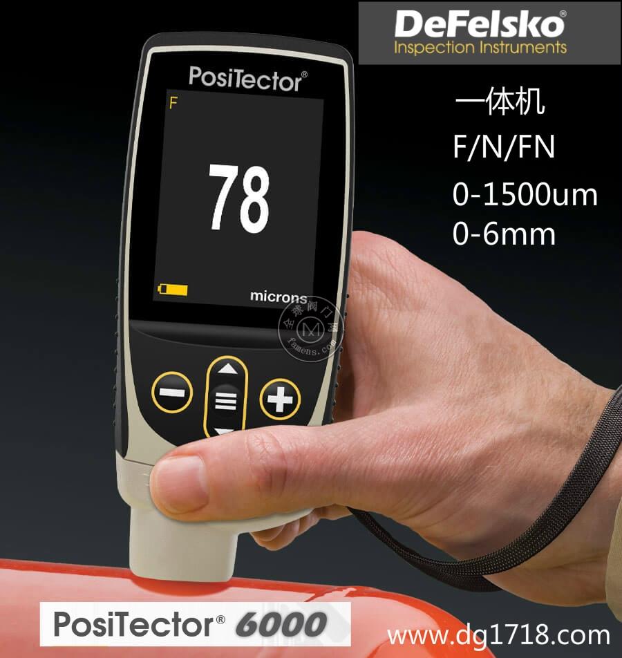 美国DeFelsko PosiTector6000F1铁基一体式漆膜仪