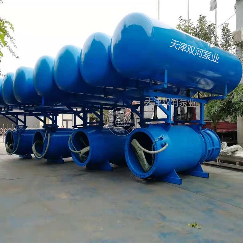 雙河泵業供應臨時排水軸流泵   浮筒式軸流泵