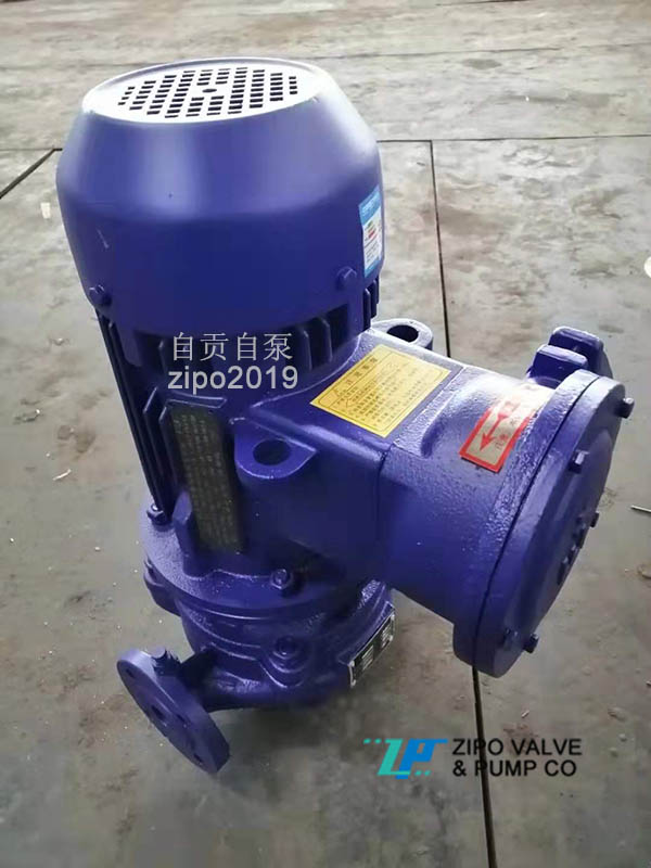 自贡自泵水泵ZYG或ZYHG或ZYRG防爆立式管道离心泵立式增压泵