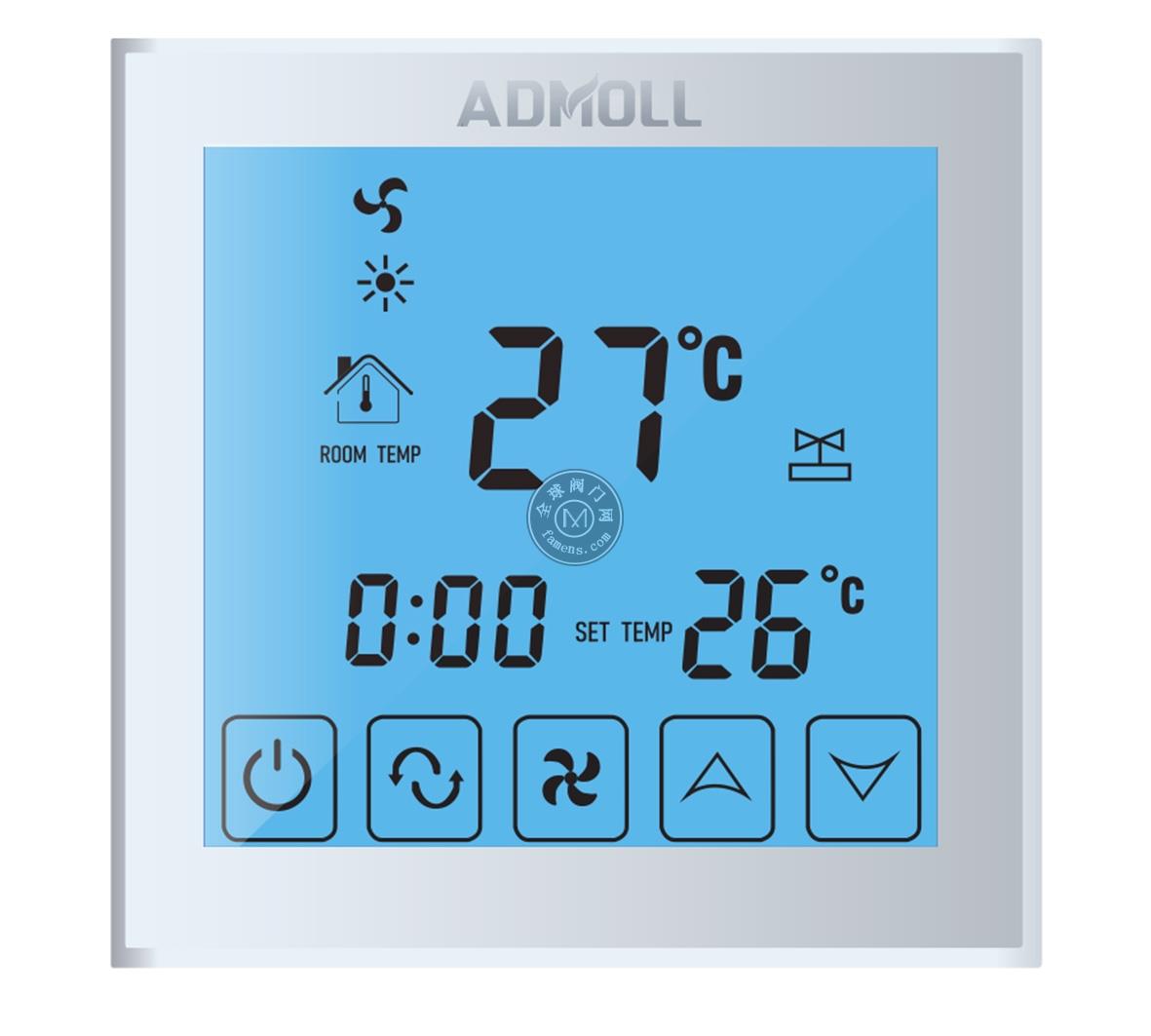 温控器AWCP-07温度控制器数显智能全自动温控表暖通空调温控仪