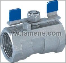 1PC Stainless steel butterfly type ball valve for civi