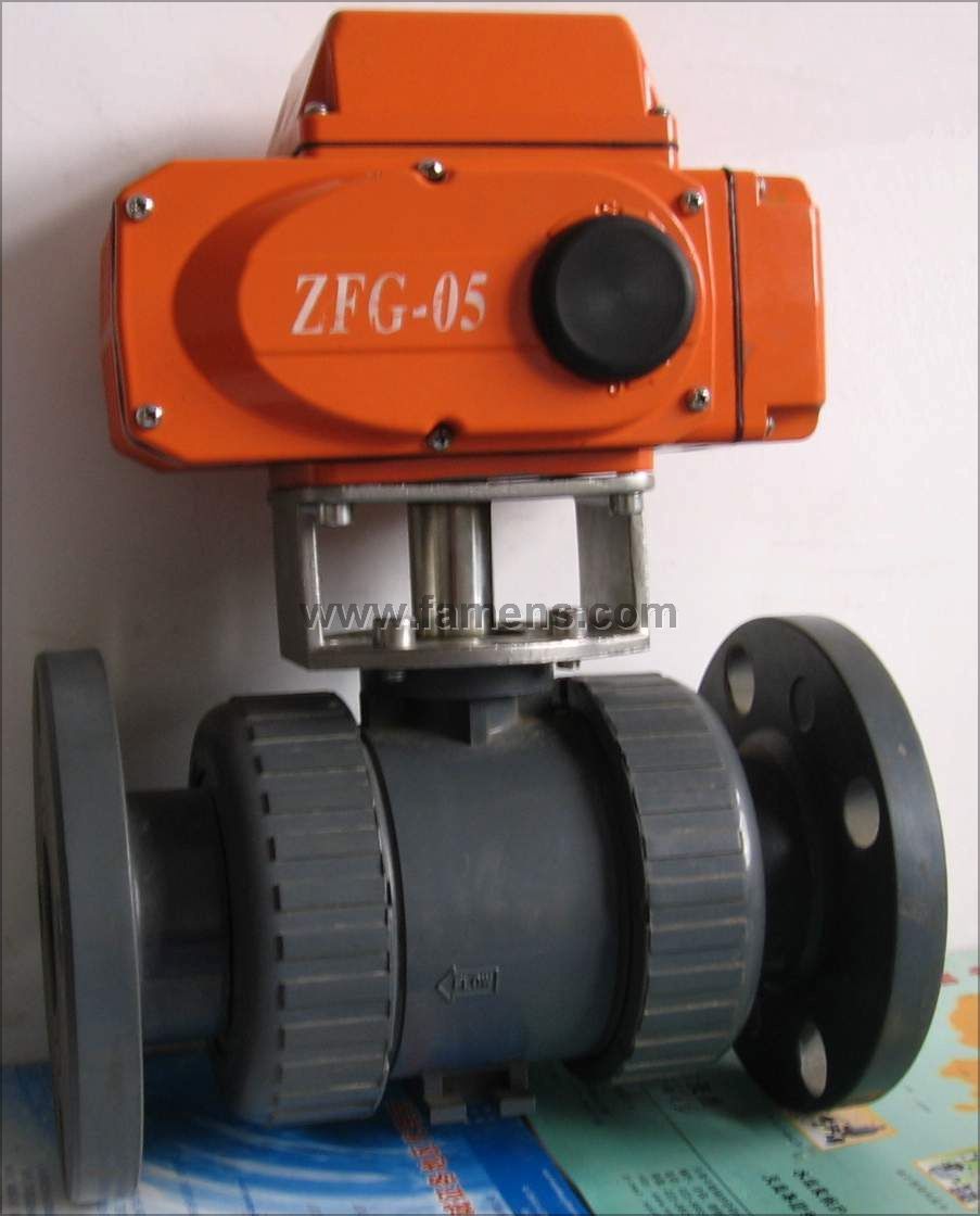 ZFG-Q9JU-A50型电动UPVC球阀