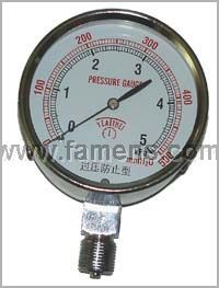 煤气压力表，燃气压力表，微压表，膜盒表，进口压力表，台湾压力表