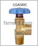 CGA580C活瓣式氧气瓶阀