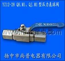 YZ12-28 QH.M1 QJ.M1型压力表球阀