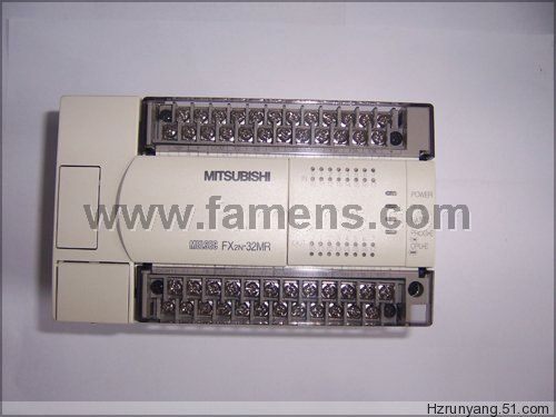 三菱PLC-FX1N-14MR-001，变频器FR-A740-0.4K