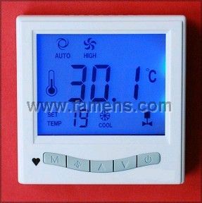 YK810大屏液晶温度控制器、空调暖通液晶温控器