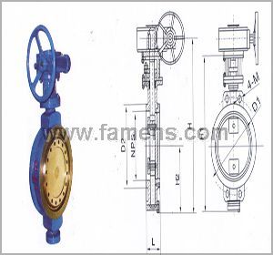D373H-150Lb美标对夹式三偏心金属硬密封蝶阀-华力特阀门
