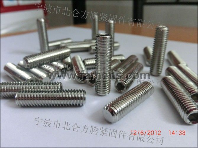 宁波销售不锈钢DIN913平端紧定, GB77平端紧定螺钉厂家