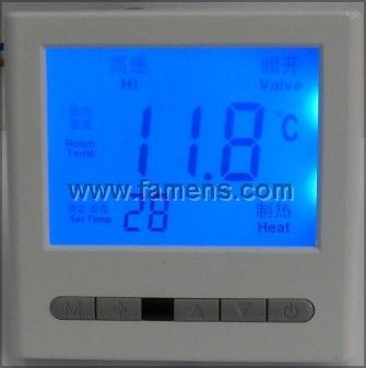 YK806暖通空调液晶温控器，中央空调线控器，中央空调控制面板