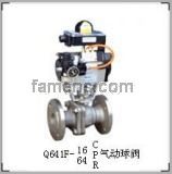 Q641F/PPL型不锈钢气动浮动球阀